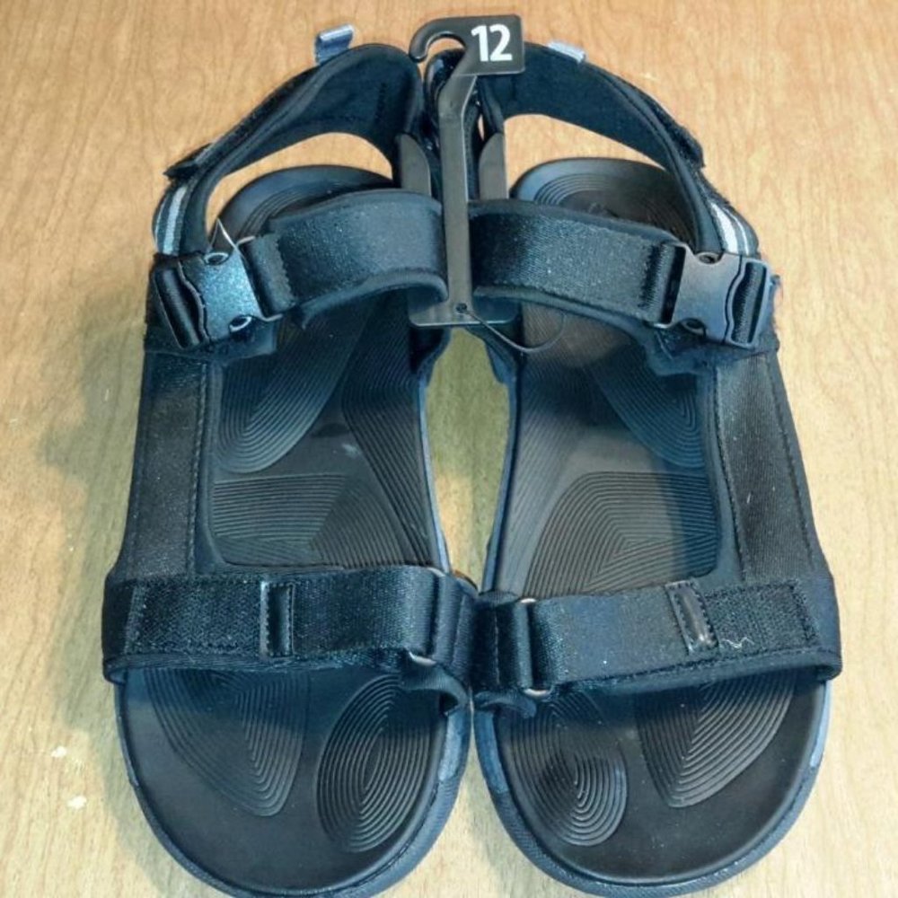 NEW! MENS OZARK TRAIL OUTDOOR TREK ADVENTURE SANDALS STRAP SHOES BLACK